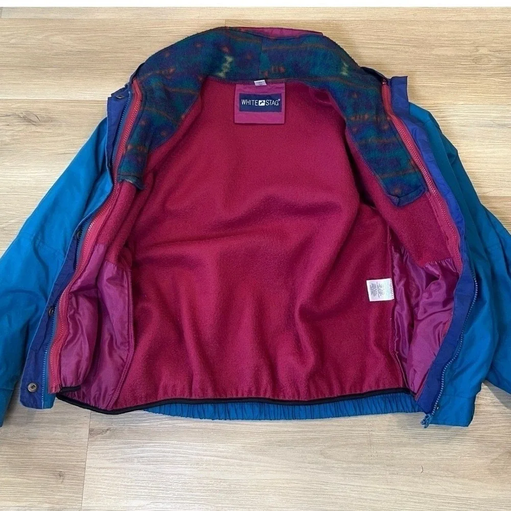 Vintage‎ 3in1 Layered Fleece Lined Jacket 90s streetwear Y2K casual